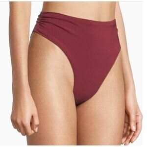 NWT Robin Piccone Ruched Bikini Bottom - Women's Size Small